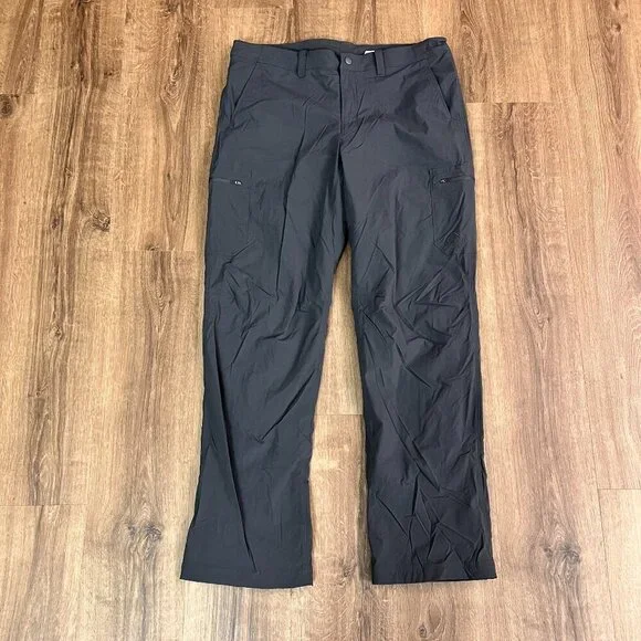 LL Bean Men's Cresta Hiking Pants, Standard Fit, Fleece-Lined Gray Sz 38 - Picture 2 of 12